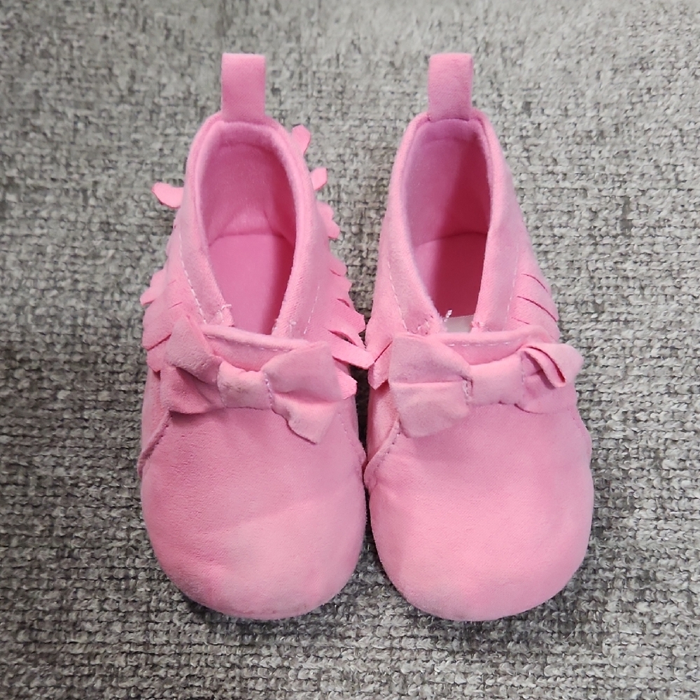 Child of Mine Pink Slippers with Bow
